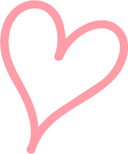 Decorative pink heart separator