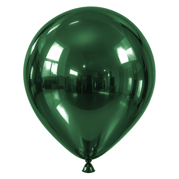 Green chrome balloon