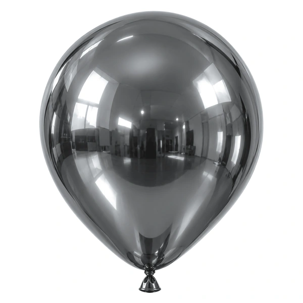 Silver chrome balloon