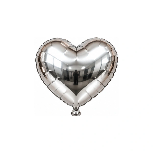 Silver foil balloon