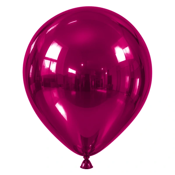 Fuchsia metallic balloon