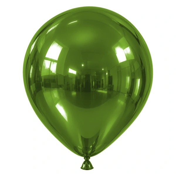 Lime Green metallic balloon