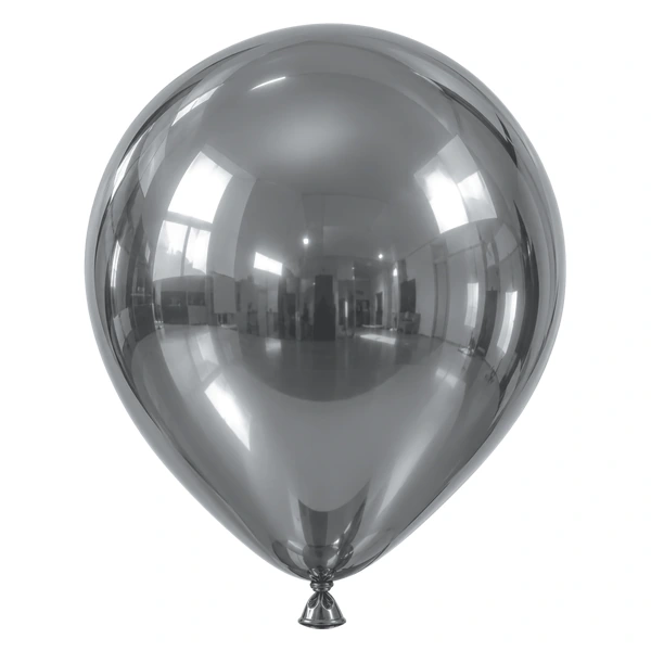 Silver metallic balloon